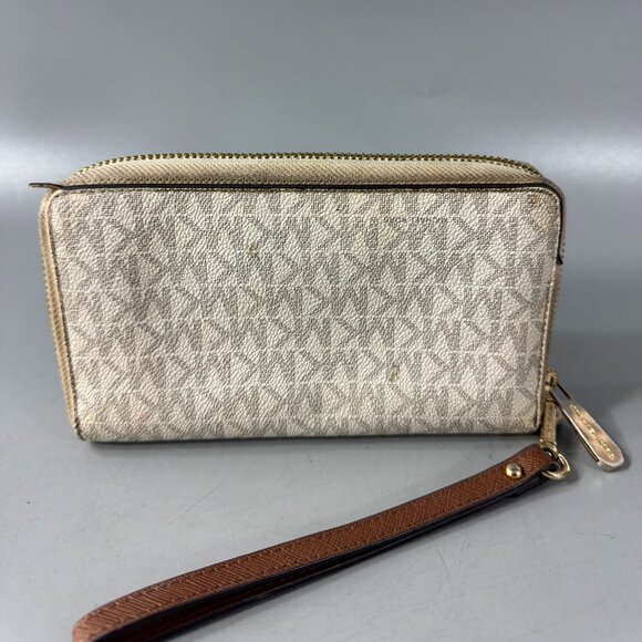 Michael Kors Jet Set Powder Blush Large Wallet/ Phone Case - Picture 5 of 15